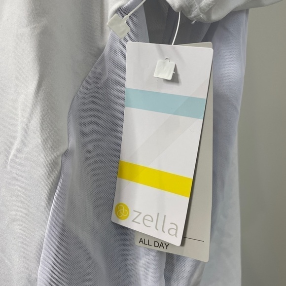 Zella All Day White Short Sleeve Athletic Top - Picture 5 of 6